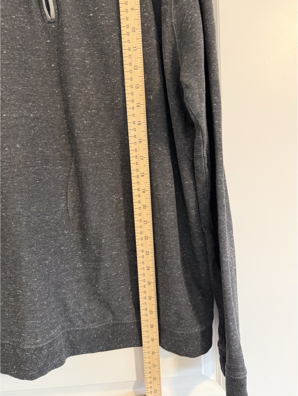 Johnnie-O Heather Grey Quarter-Zip Pullover Size 2XL Coastal Surf Inspired - Picture 7 of 7